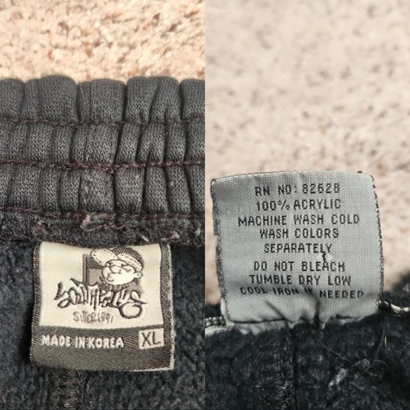 South Pole Vintage Fat Albert Black Jogger Sweatpants